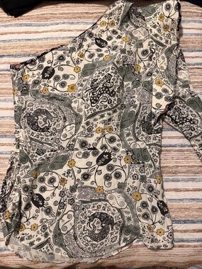 Isabel Marant Carina Top in Ecru/Almond Size 40